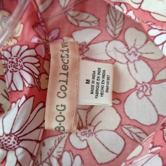 Y women's B-O-G Collective floral button front sleeveless dress size M - Picture 3 of 5